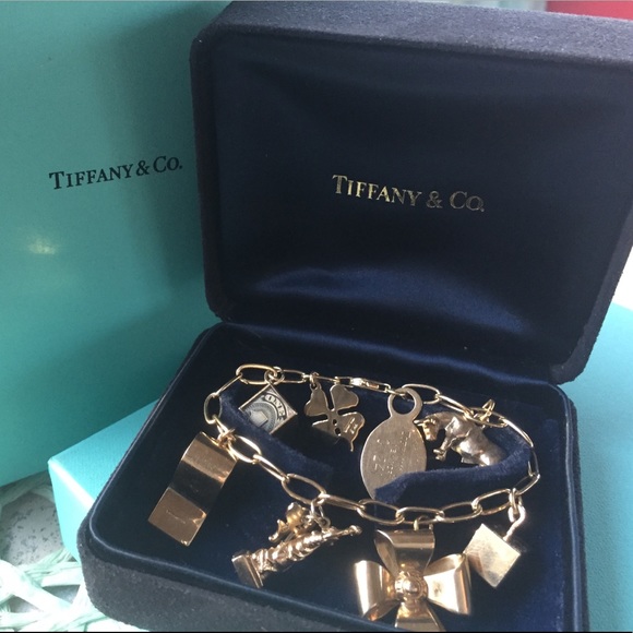 14k Tiffany & Co. charm bracelet gold - Picture 2 of 8